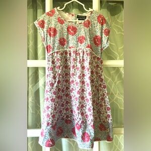 Lucky Brand size 6 kids’ dress with pink and blue, crochet hem in EUC